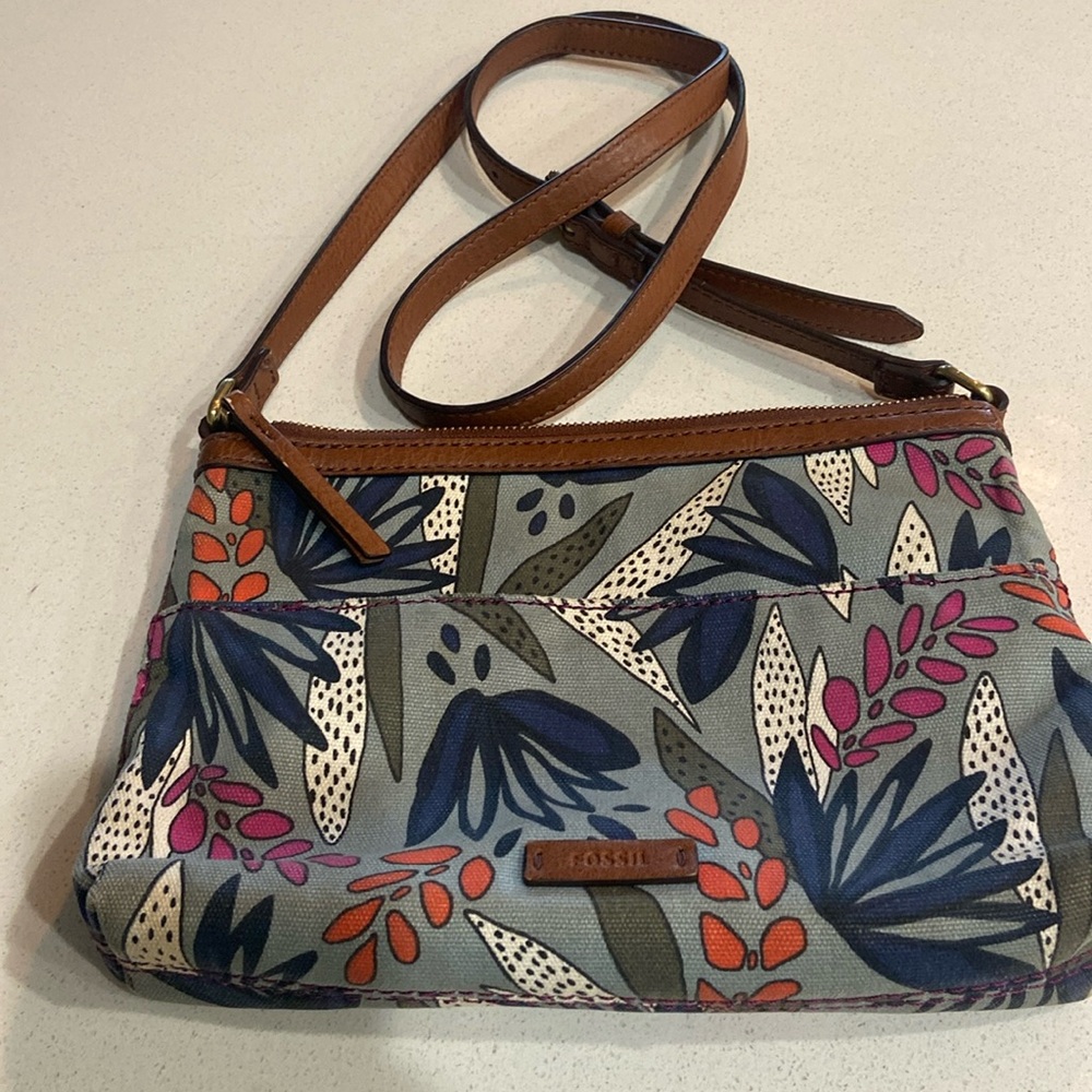 Fossil Floral Patterned Women's Bag